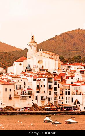 Fischerdorf Cadaqués, Costa Brava, Spanien Stockfoto