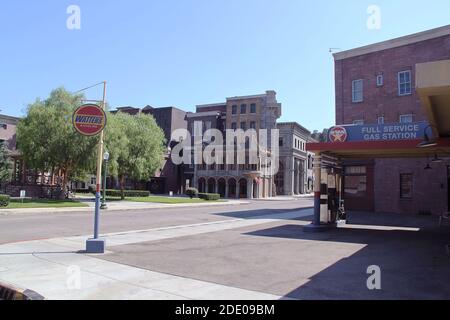 Schöne Aussicht auf eine der studious Paramount Bilder. USA. Los Angeles. Stockfoto