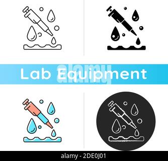Symbol für Laborpipette Stock Vektor