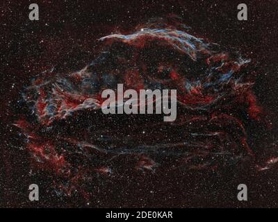 NGC6960 der westliche Schleiernebel Stockfoto