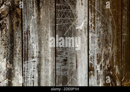 Alte rustikale Holzplanken Hintergrund oder Textur Stockfoto