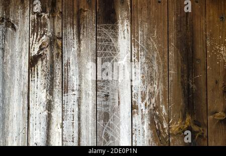 Alte rustikale Holzplanken Hintergrund oder Textur Stockfoto