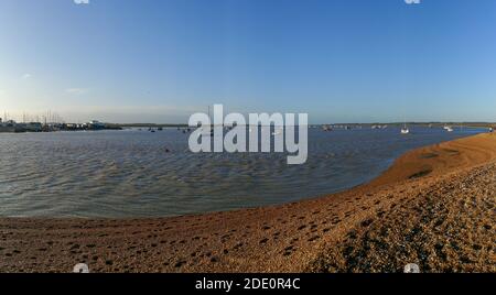 Der Fluss Deben bei Bawdsey in Suffolk, Großbritannien Stockfoto