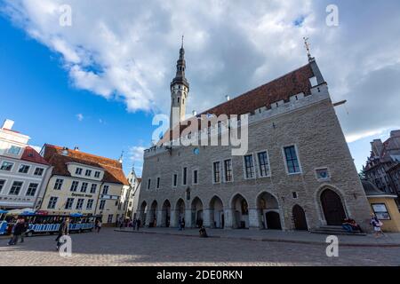 Rathaus Tallinn, Rathausplatz, Raekoja plats, Tallinn, Estland Stockfoto