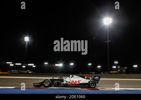 08 GROSJEAN Romain (Fra), Haas F1 Team VF-20 Ferrari, Aktion während des Formel 1 Gulf Air Bahrain Grand Prix 2020, vom 27. Bis 29. November 2020 auf dem Bahrain International Circuit, in Sakhir, Bahrain - Foto Florent Gooden / DPPI / LM Stockfoto