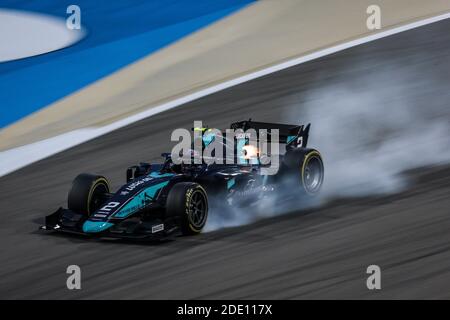 02 Ticktum Daniel (gbr), Staudämme, Dallara F2 2018, Aktion während des 11. Laufs der FIA Formel-2-Meisterschaft 2020 vom 27. Bis 29. November 2020 auf dem Bahrain International Circuit, in Sakhir, Bahrain - Photo Diederik van der Laan / Dutch Photo Agency / DPPI / LM Stockfoto