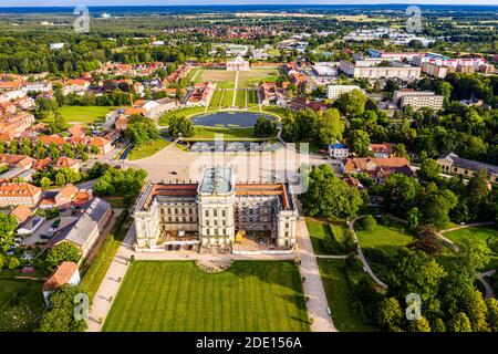 Luftbild Schloss Ludwigslust, Ludwigslust, Mecklenburg-Vorpommern, Deutschland, Europa Stockfoto