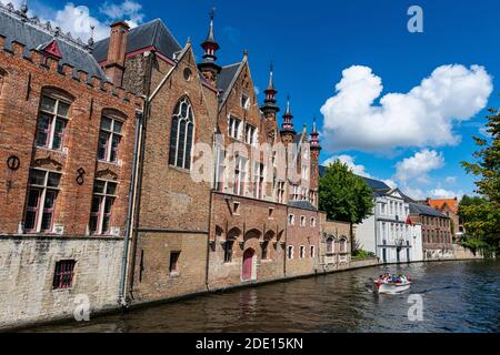 Rozenhoedkaai, Brügge, UNESCO-Weltkulturerbe, Belgien, Europa Stockfoto