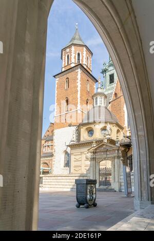 Wawel-Kathedrale, Wawel-Schloss, UNESCO-Weltkulturerbe, Krakau, Polen, Europa Stockfoto