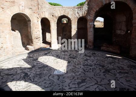 Thermalbäder der Sieben Weisen, Ostia Antica, Latium, Italien, Europa Stockfoto