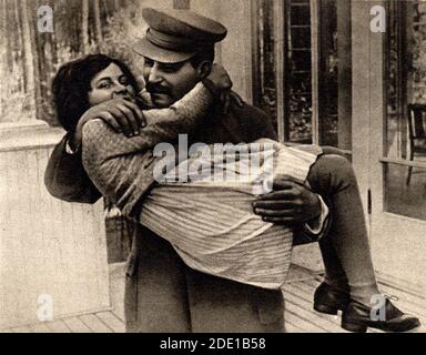 Joseph Stalin mit Tochter Swetlana, 1935 Stockfoto