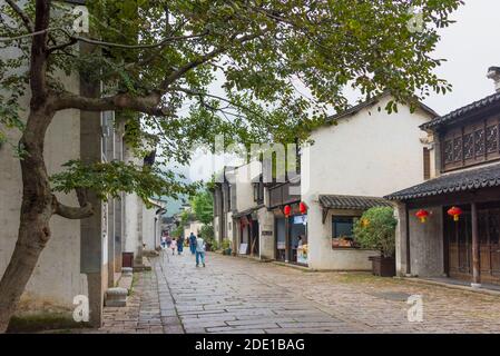 Traditionelles Haus in der alten Stadt Huishan, Wuxi, Provinz Jiangsu, China Stockfoto