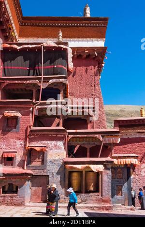 Sakya-Kloster, Shigatse Präfektur, Tibet, China Stockfoto