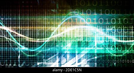 Datenbank Datensätze als Technologie Konzept Stockfoto