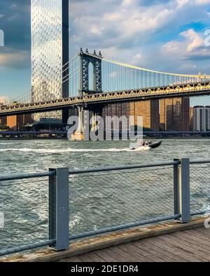 Die Manhattan Bridge in New York City Stockfoto