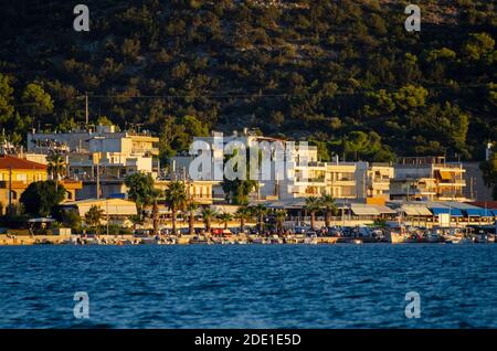 Allgemeine Ansicht von Palaia Fochaia an der Athenäischen Riviera in Attica Griechenland - Foto: Geopix Stockfoto