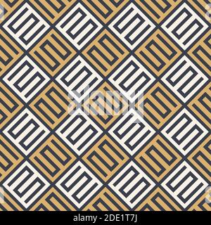 Abstrakte Rauten nahtlose Muster. Moderne stilvolle Textur mit Farbtrellis. Ornamentale Struktur, gestreifte Elemente. Vektorfarbe Hintergrund. Stock Vektor