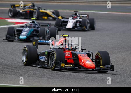 Sakhir, Bahrain. November 2020. 15 Drugovich Felipe (BRA), MP Motorsport, Dallara F2 2018, Action während des 11. Rundes der FIA Formel-2-Meisterschaft 2020 vom 27. Bis 29. November 2020 auf dem Bahrain International Circuit, in Sakhir, Bahrain - Foto Florent Gooden / DPPI / LM Credit: Gruppo Editoriale LiveMedia/Alamy Live News Stockfoto