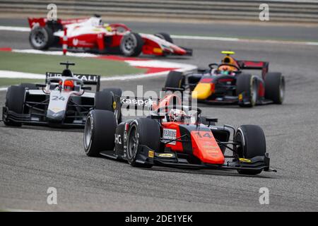 Sakhir, Bahrain. November 2020. 14 Matsushita Nobuharu (jpn), MP Motorsport, Dallara F2 2018, Action während des 11. Rundes der FIA Formel-2-Meisterschaft 2020 vom 27. Bis 29. November 2020 auf dem Bahrain International Circuit, in Sakhir, Bahrain - Foto Florent Gooden / DPPI / LM Credit: Gruppo Editoriale LiveMedia/Alamy Live News Stockfoto