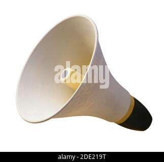 Lautsprecher auf weißem Hintergrund. Stockfoto