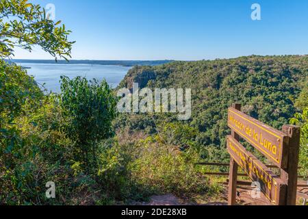 Parque Provincial Teyú-Cuare am Paraná River, San Ignacio, Provinz Misiones, Argentinien, Lateinamerika, Stockfoto