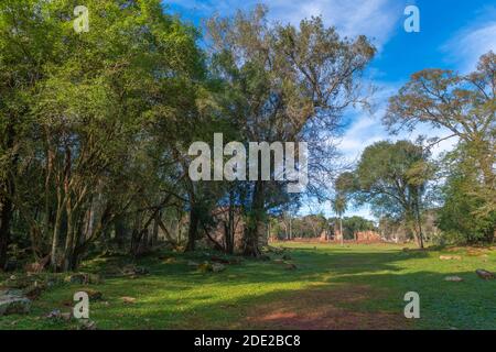 Ruinen der Jesuitenmission Santa Ana, Provincia Misiones, Argentinien, Lateinamerika Stockfoto