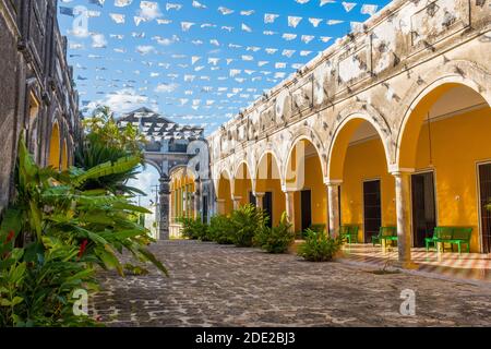 Hacienda Yaxcopoil, eine alte Plantage, Fabrik und Residenz, die in ein Museum umgewandelt wurde, Yucatan, Mexiko Stockfoto
