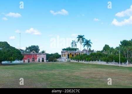 Hacienda Yaxcopoil, eine alte Plantage, Fabrik und Residenz, die in ein Museum umgewandelt wurde, Yucatan, Mexiko Stockfoto