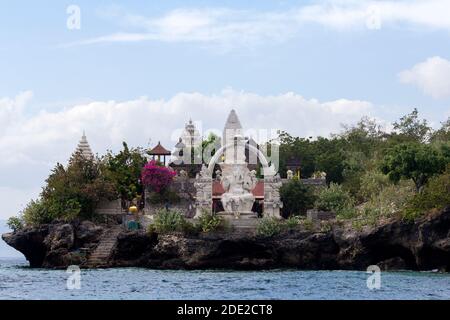 Ganesha Statue auf Menjangan Insel Stockfoto
