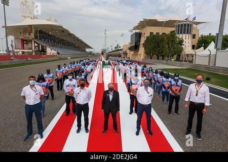 Sakhir, Bahrain. November 2020. Sakhir, Bahrain. November 2020. TODT Jean (Fra), FIA Präsident, MASI Michael, FIA Race Director, Marshalls während des Formel 1 Gulf Air Bahrain Grand Prix 2020, vom 27. Bis 29. November 2020 auf dem Bahrain International Circuit, in Sakhir, Bahrain - Foto Antonin Vincent/DPPI/LM Credit: Gruppo Editoriale LiveMedia/Alamy Live News Credit: Gruppo Editoriale LiveMedia/Alamy Live News Stockfoto