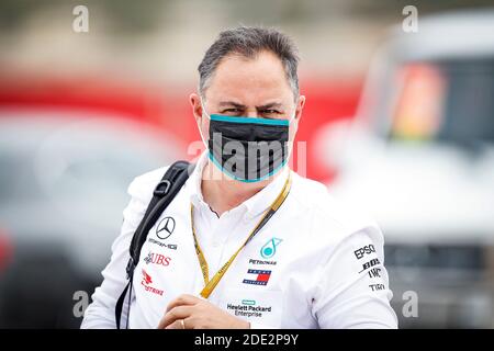 11/27/2020, Bahrain International Circuit, Sakhir, Formel 1 Gulf Air Bahrain Grand Prix 2020, im Bild Sportdirektor Ron Meadows (Mercedes-AMG Petronas F1 Team) im Einsatz weltweit Stockfoto