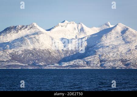 Fahrt entlang der norwegischen Küste Stockfoto