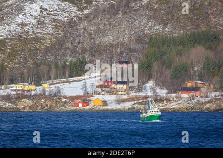 Fahrt entlang der norwegischen Küste Stockfoto