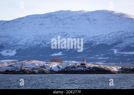 Fahrt entlang der norwegischen Küste Stockfoto