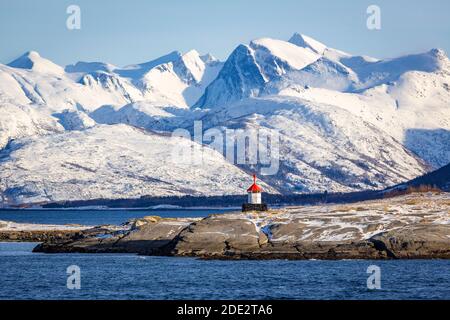 Fahrt entlang der norwegischen Küste Stockfoto