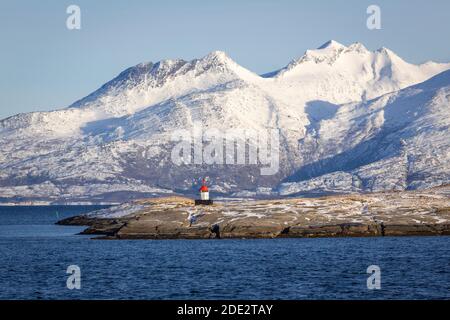 Fahrt entlang der norwegischen Küste Stockfoto