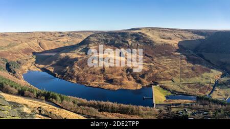 Taubenstein, Yeoman hey und Greenfield Reservoirs von Alderman's Hill Stockfoto