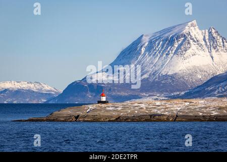 Fahrt entlang der norwegischen Küste Stockfoto