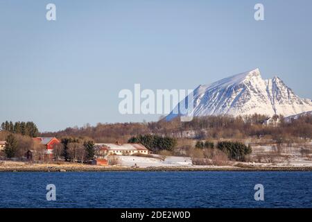 Fahrt entlang der norwegischen Küste Stockfoto