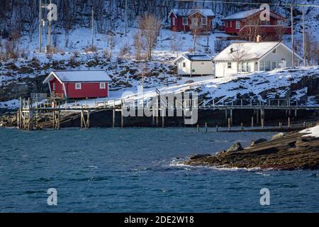 Fahrt entlang der norwegischen Küste Stockfoto