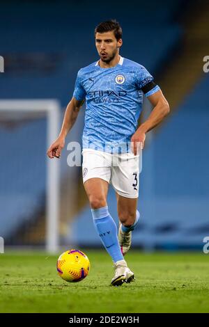 Etihad Stadium, Manchester, Lancashire, Großbritannien. November 2020. English Premier League Football, Manchester City versus Burnley; Ruben Dias of Manchester City Kredit: Action Plus Sports/Alamy Live News Stockfoto