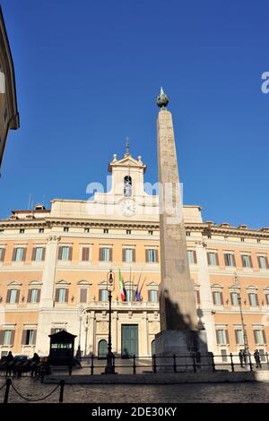 Italien, Rom, Palazzo di Montecitorio, italienisches parlament, Abgeordnetenkammer Stockfoto