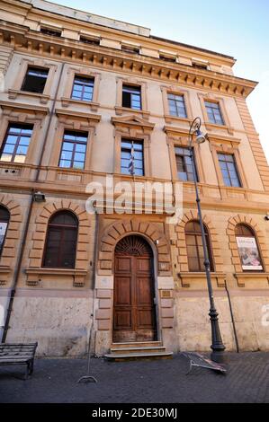 Palazzo della Cultura, Via del Portico d'Ottavia, Jüdisches Ghetto, Rom, Italien Stockfoto