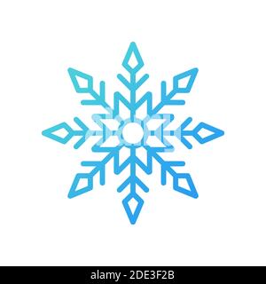 Snowflake Symbol Logo Vektor Illustration. Snowflake Symbol Design Vektor-Vorlage für Weihnachten und Winter Thema. Trendige Schneeflocke Vektor flaches Design für Stock Vektor