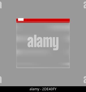 Sammlung von realistischen Plastiktüten. Vektorgrafik Stock Vektor