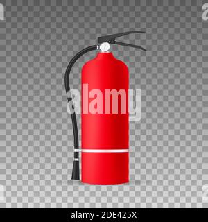 Feuerlöscherschutz isoliert. Vektorgrafik. Stock Vektor