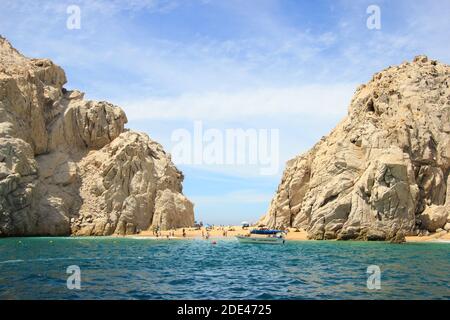 Liebhaber Strand Cabo San Lucas Stockfoto