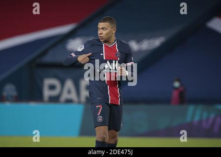 Kylian Mbappe (PSG) reagierte während der französischen Meisterschaft Ligue 1 Fußballspiel zwischen Paris Saint-Germain und Girondins / LM Stockfoto