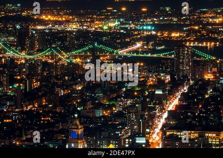 Luftaufnahmen von Union Square & Gramercy & Flatiron District. Die Bedeutung des Baus in der Gegend, muss in diesem Bezirk genannt werden, Flatiron dist Stockfoto