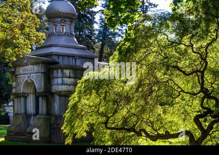 Woodlawn Cemetery. Webster Avenue Ecke East 233rd Street. Bronx, Woodlawn, New York, USA. Wo sie als berühmte Namen wie Miles Davis oder Du landeten Stockfoto